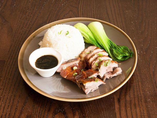 Roast Duck Served with Jasmine Rice